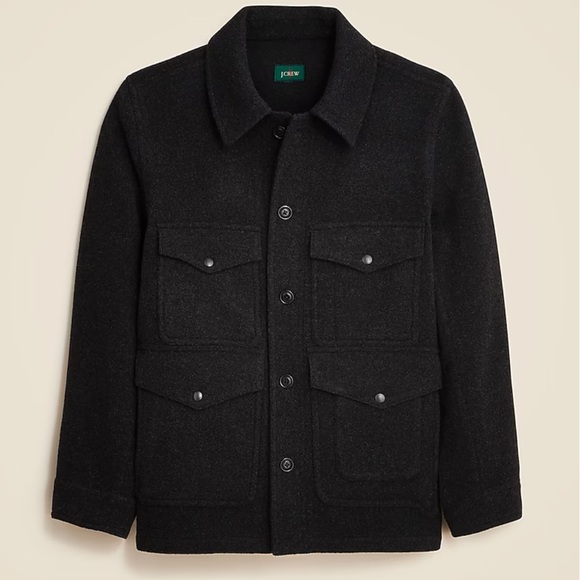 J. Crew Cruiser Jacket in double-faced wool blend • size medium • NWOT • CB780